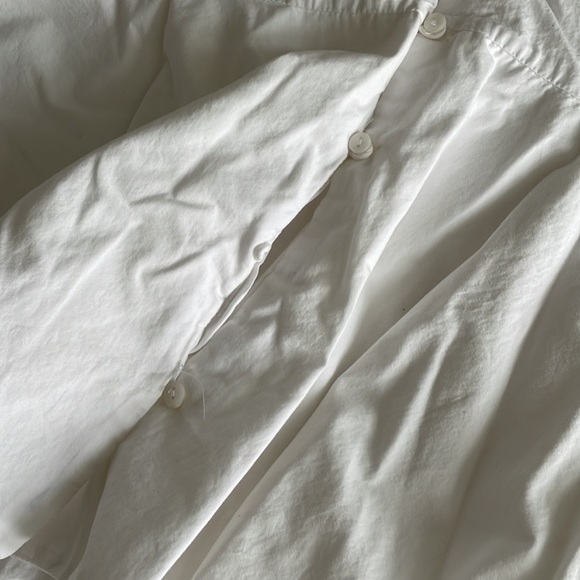 Zara poplin dress with pleated bottom - Picture 4 of 5